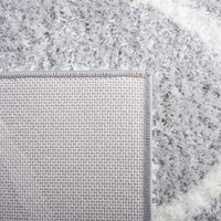 Safavieh Tahoe Shag Tho677F Light Grey/White Area Rug