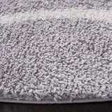 Safavieh Tahoe Shag Tho677F Light Grey/White Rug.