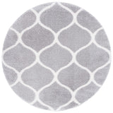 Safavieh Tahoe Shag Tho677F Light Grey/White Rug.