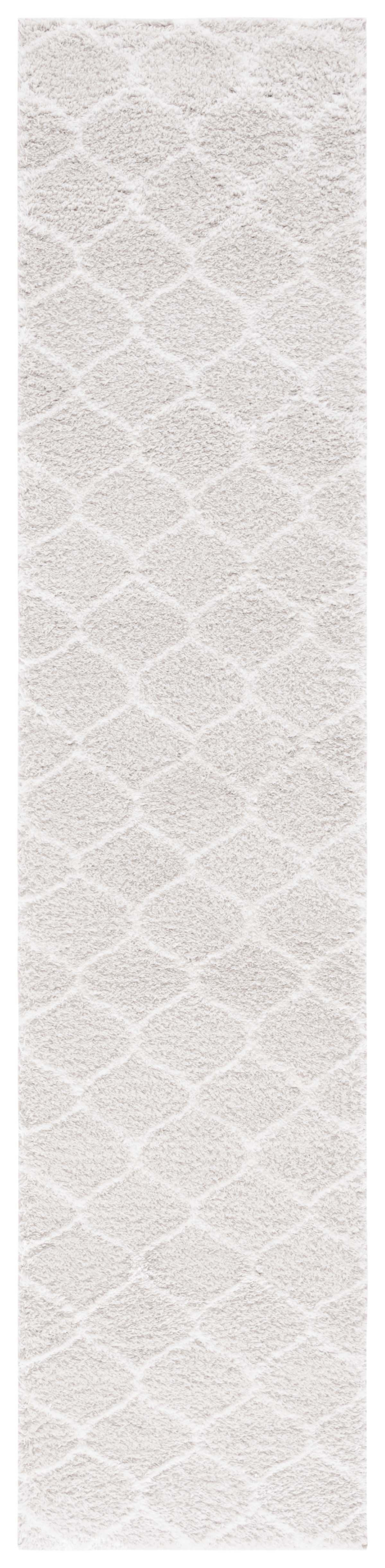 Safavieh Tahoe Shag Tho677G Silver/White Area Rug