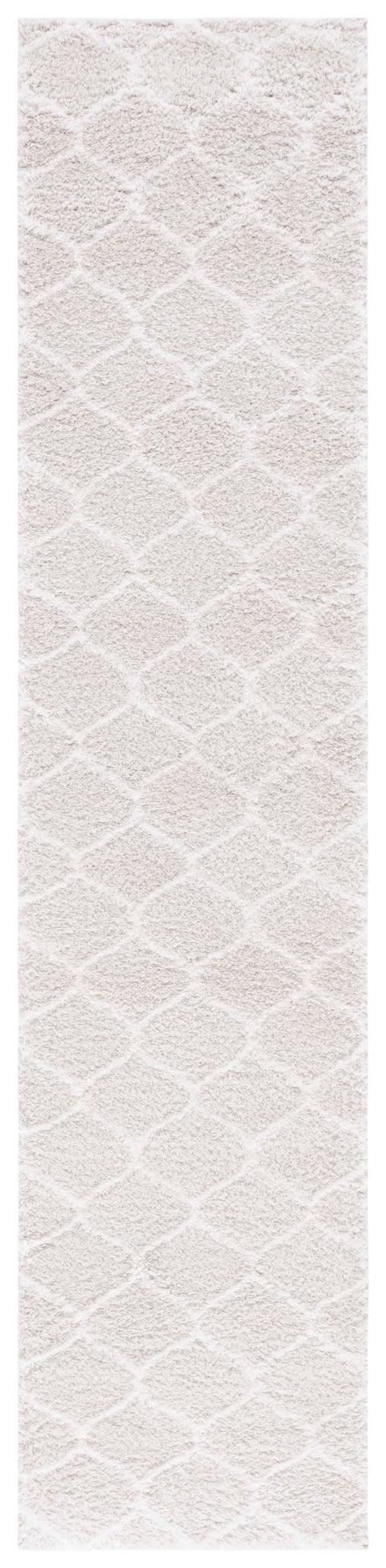 Safavieh Tahoe Shag Tho677G Silver/White Rug.