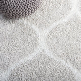 Safavieh Tahoe Shag Tho677G Silver/White Rug.