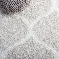 Safavieh Tahoe Shag Tho677G Silver/White Area Rug