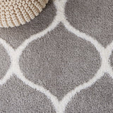 Safavieh Tahoe Shag Tho677H Grey/White Rug.