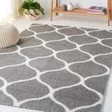 Safavieh Tahoe Shag Tho677H Grey/White Rug.