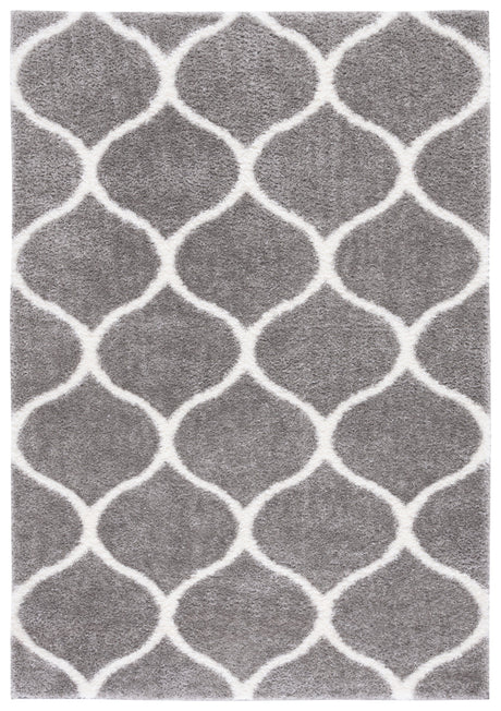 Safavieh Tahoe Shag Tho677H Grey/White Rug.