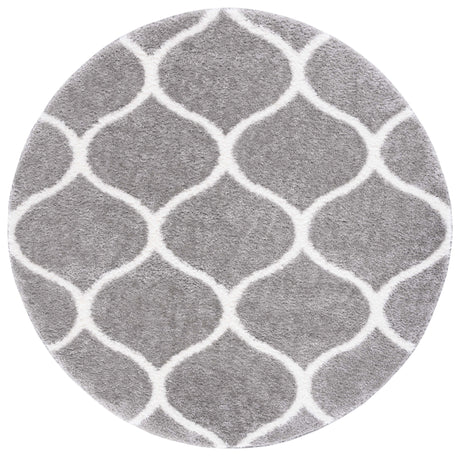 Safavieh Tahoe Shag Tho677H Grey/White Rug.
