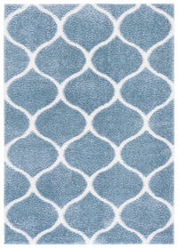 Safavieh Tahoe Shag Tho677M Blue/White Area Rug