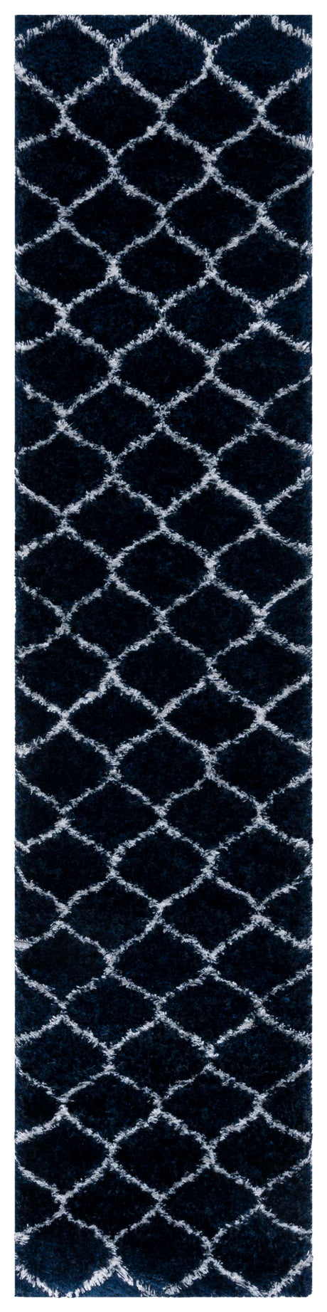 Safavieh Tahoe Shag Tho677N Navy/White Rug.