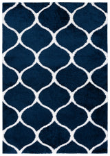 Safavieh Tahoe Shag Tho677N Navy/White Rug.