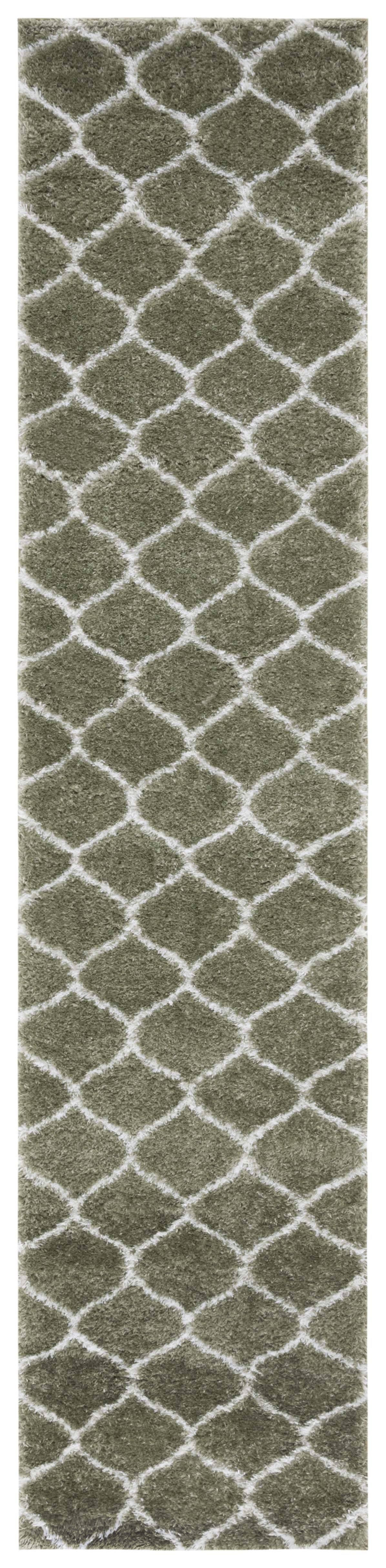 Safavieh Tahoe Shag Tho677W Sage/White Area Rug