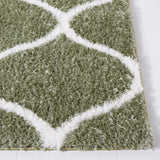 Safavieh Tahoe Shag Tho677W Sage/White Rug.