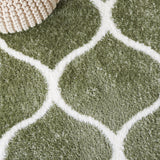 Safavieh Tahoe Shag Tho677W Sage/White Rug.