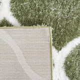 Safavieh Tahoe Shag Tho677W Sage/White Rug.