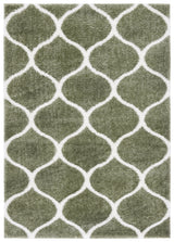 Safavieh Tahoe Shag Tho677W Sage/White Rug.