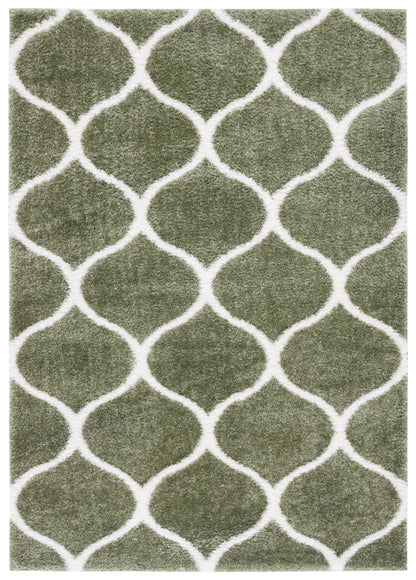 Safavieh Tahoe Shag Tho677W Sage/White Area Rug