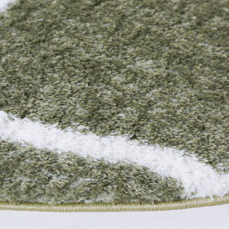Safavieh Tahoe Shag Tho677W Sage/White Rug.
