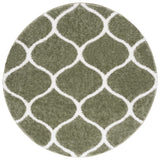 Safavieh Tahoe Shag Tho677W Sage/White Rug.