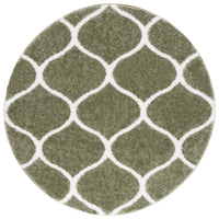 Safavieh Tahoe Shag Tho677W Sage/White Area Rug