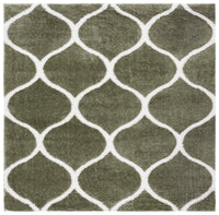 Safavieh Tahoe Shag Tho677W Sage/White Area Rug