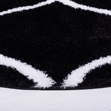 Safavieh Tahoe Shag Tho677Z Black/White Rug.