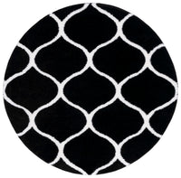 Safavieh Tahoe Shag Tho677Z Black/White Area Rug