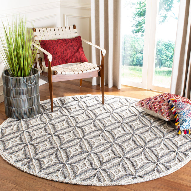 Safavieh Trace Trc212F Grey/Black Rug.