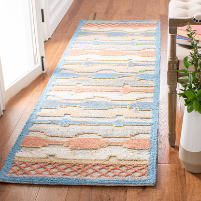 Safavieh Trace Trc221M Blue/Rust Area Rug