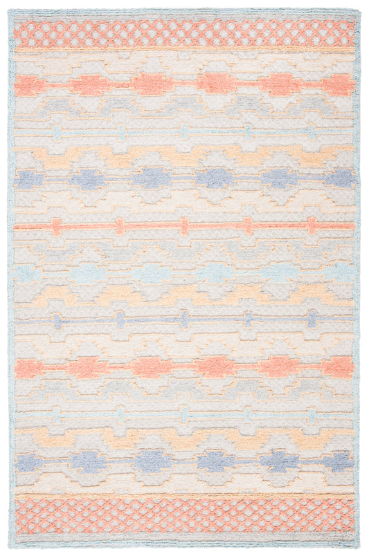 Safavieh Trace Trc221M Blue/Rust Area Rug