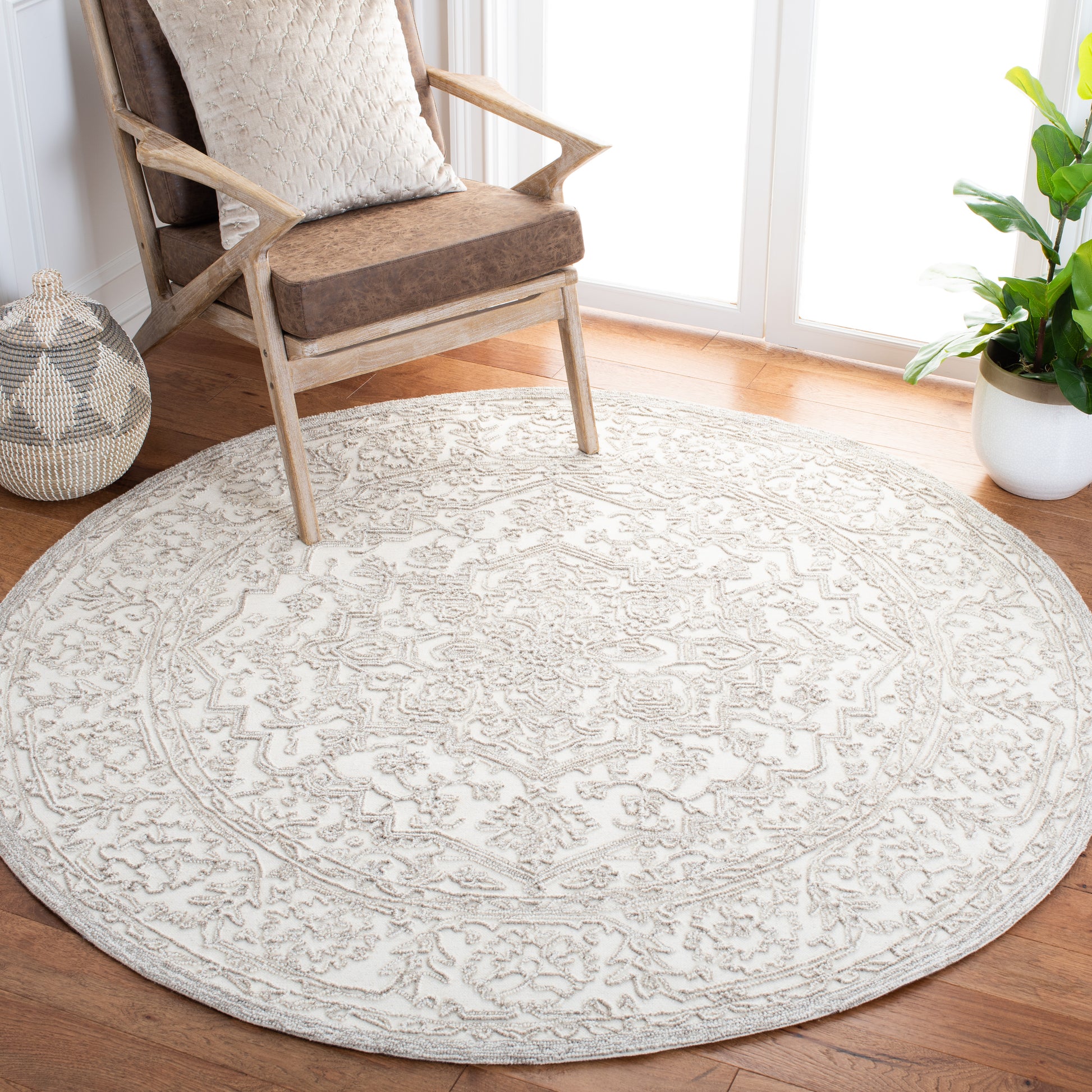 Safavieh Trace Trc302A Ivory/Natural Area Rug