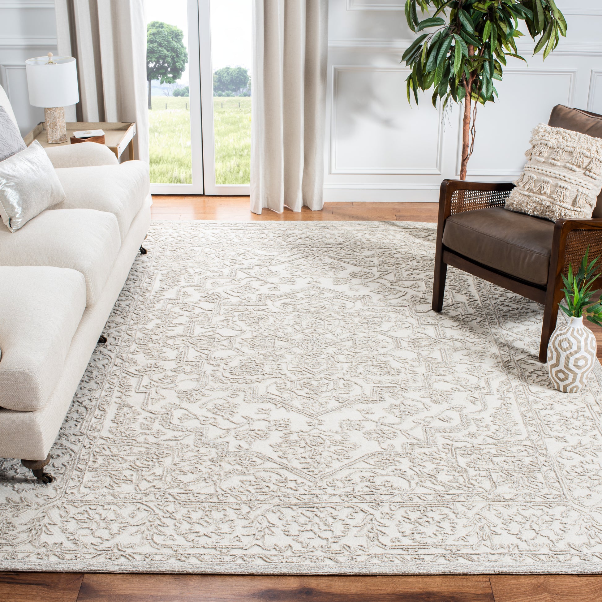 Safavieh Trace Trc302A Ivory/Natural Area Rug