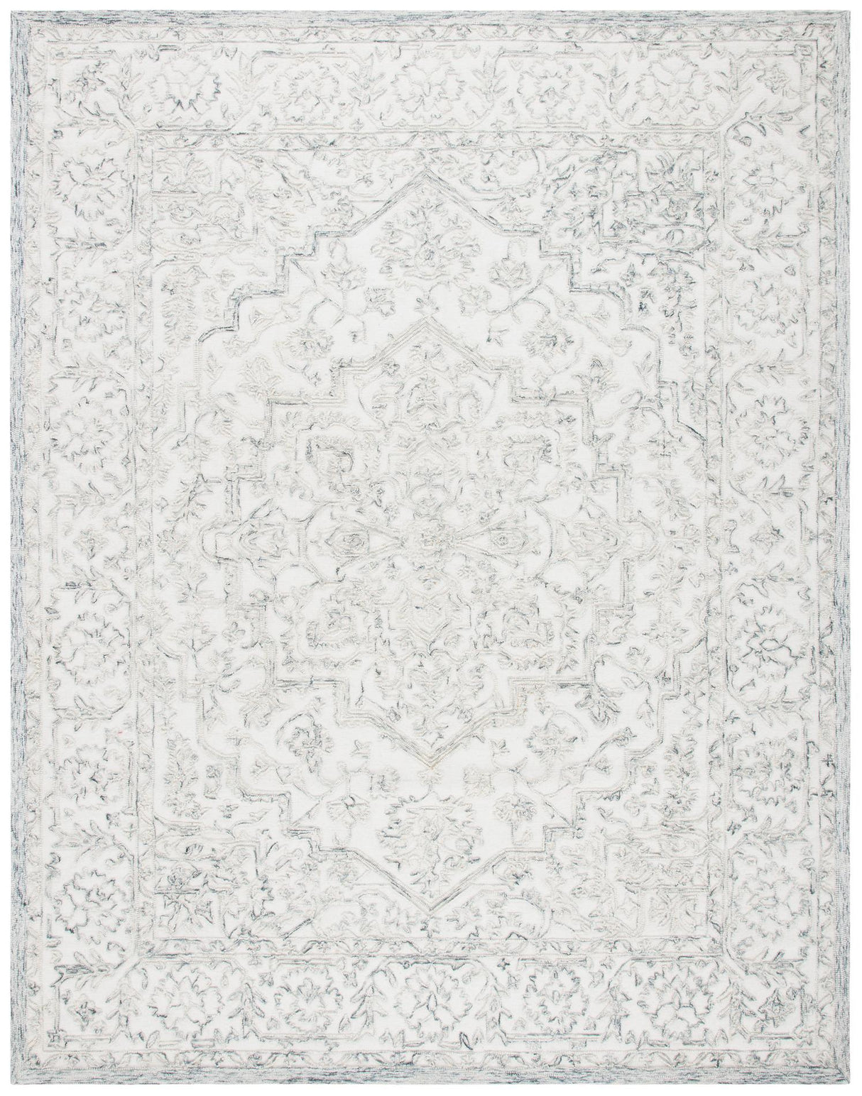 Safavieh Trace Trc302H Ivory/Charcoal Rugs.