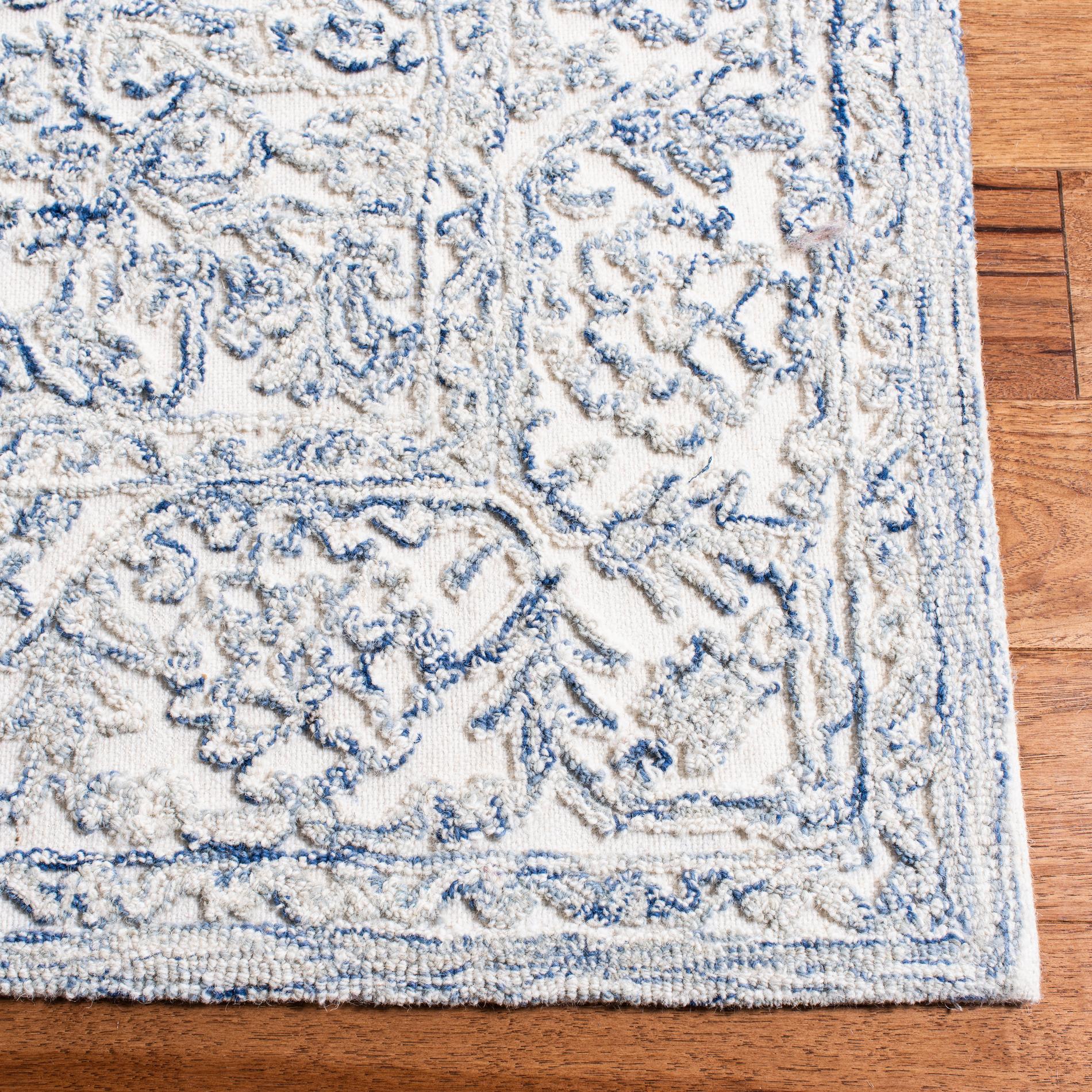 Safavieh Trace Trc302M Ivory/Blue Area Rug