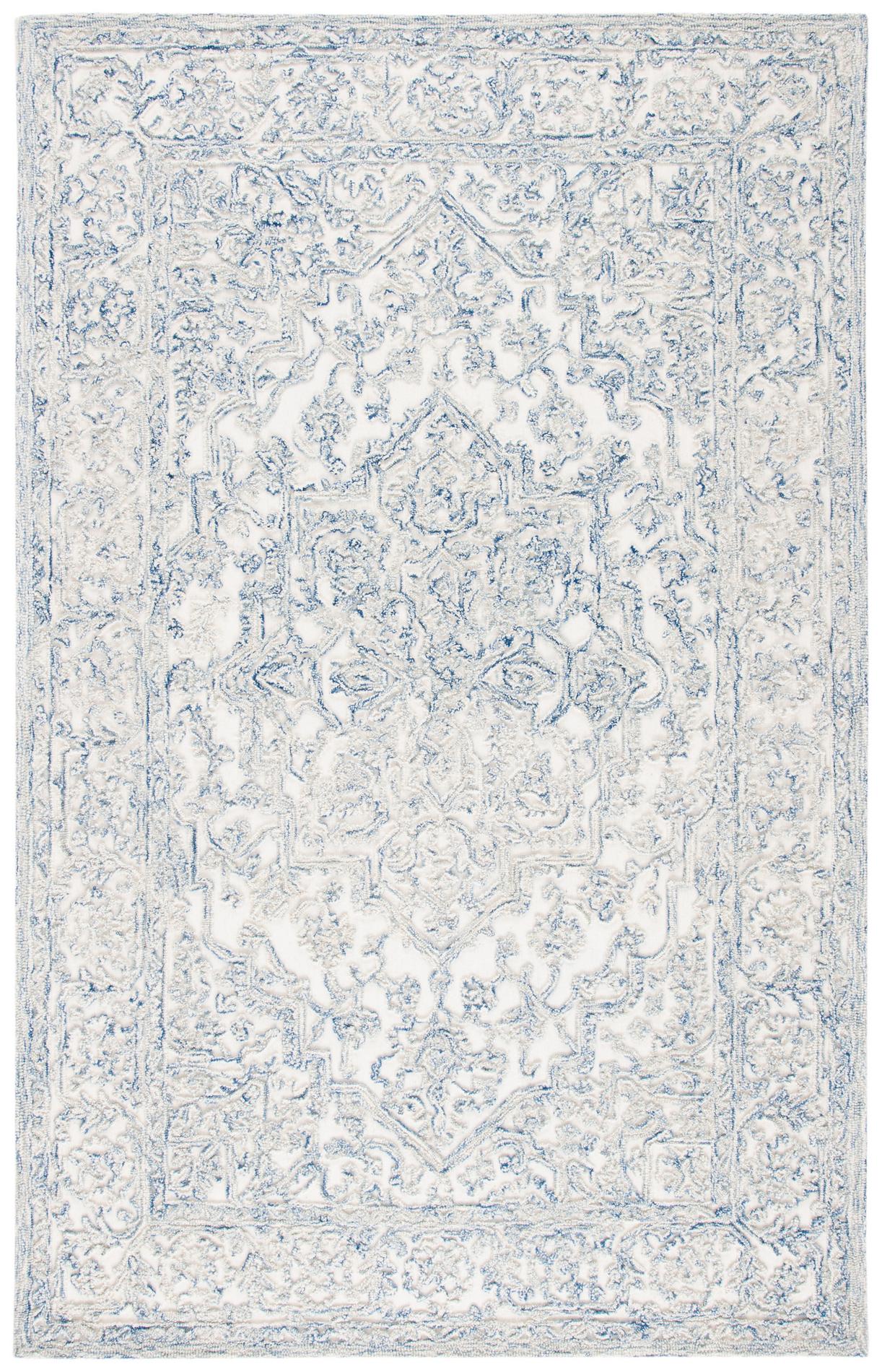 Safavieh Trace Trc302M Ivory/Blue Area Rug