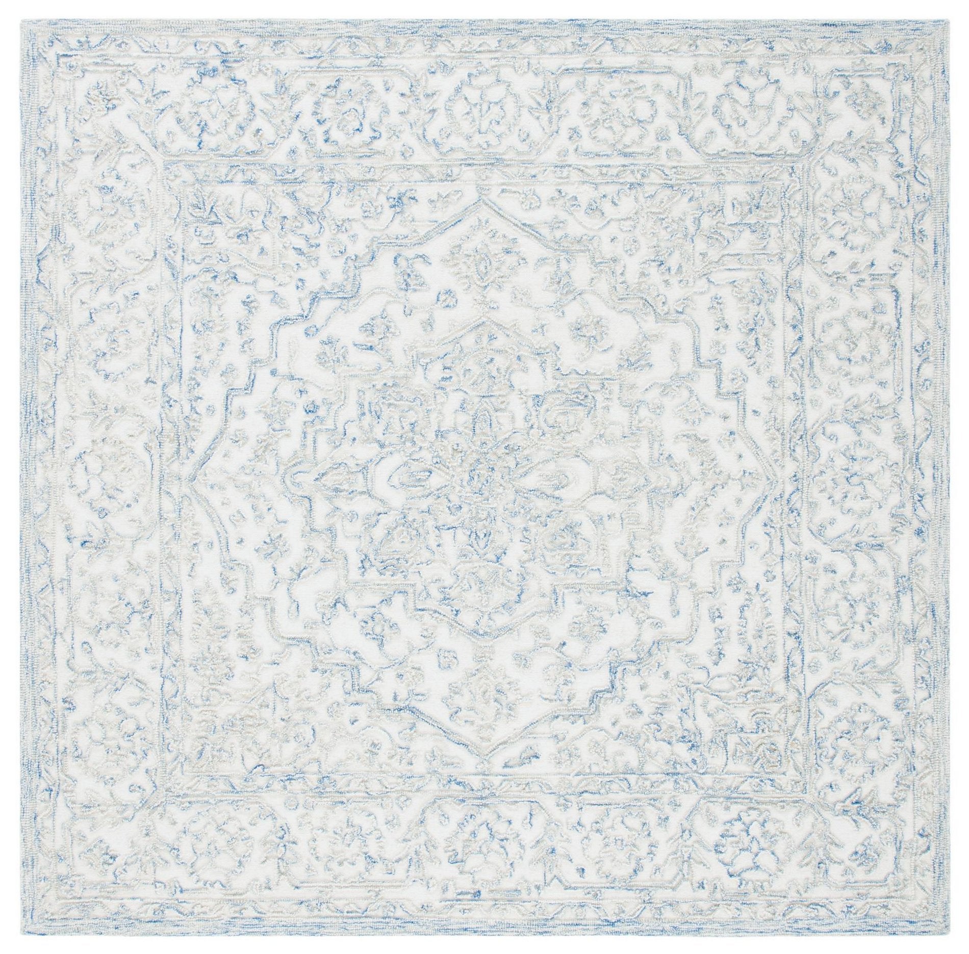 Safavieh Trace Trc302M Ivory/Blue Area Rug