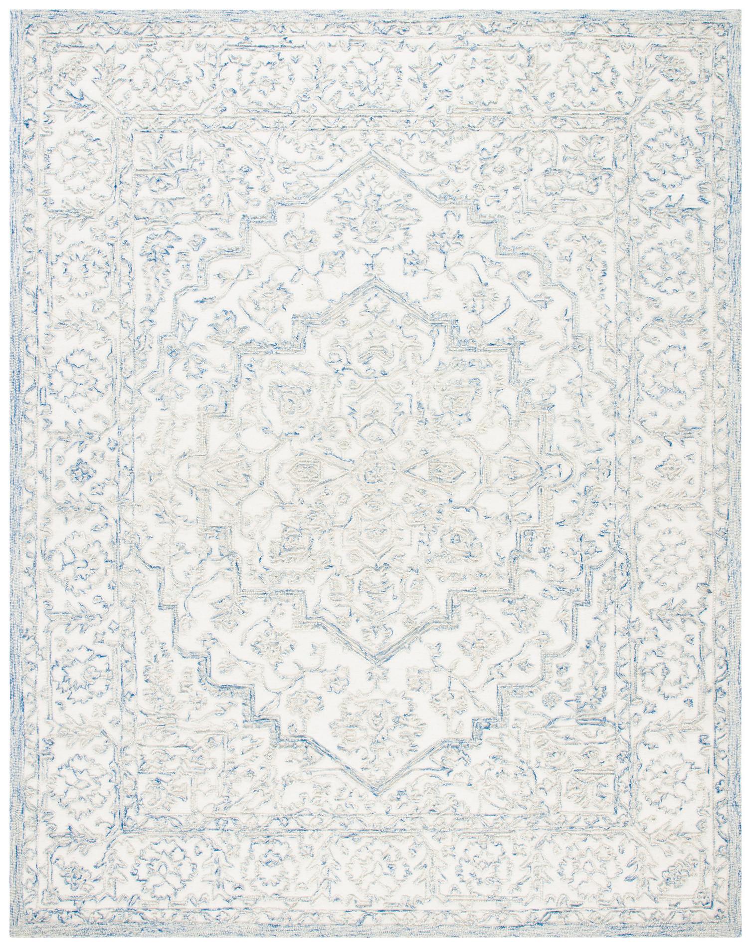 Safavieh Trace Trc302M Ivory/Blue Area Rug