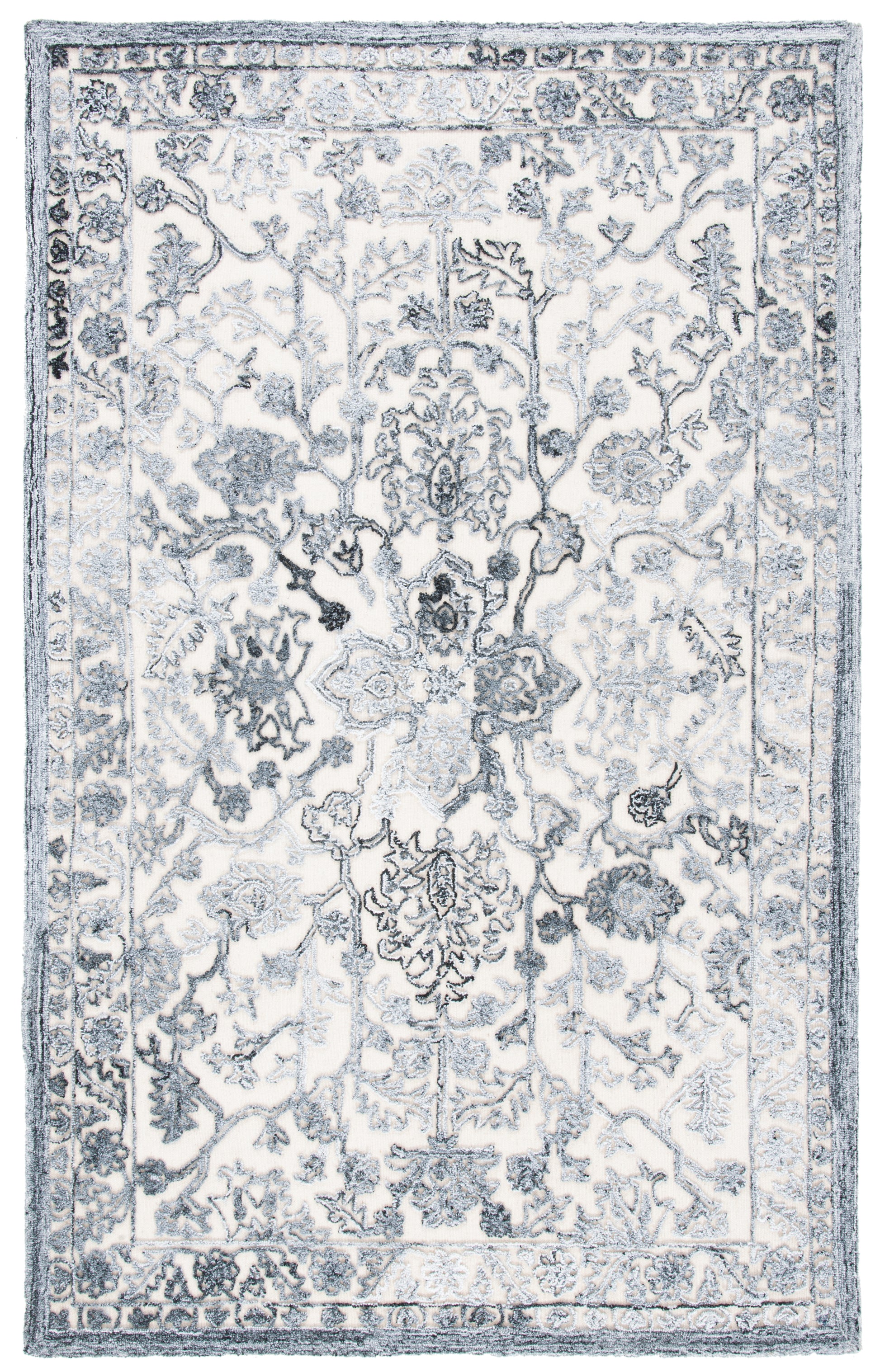 Safavieh Trace Trc303F Grey/Ivory Area Rug