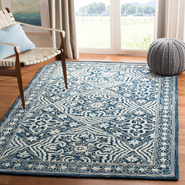 Safavieh Trace Trc507N Navy/Light Blue Rugs.