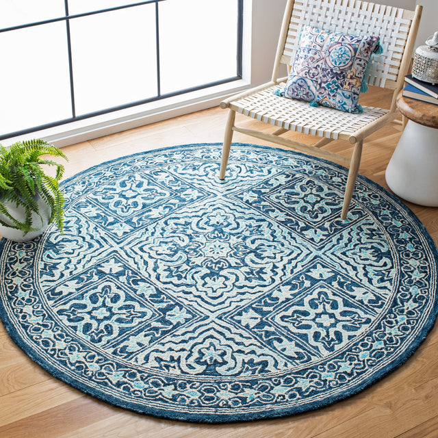 Safavieh Trace Trc507N Navy/Light Blue Rugs.