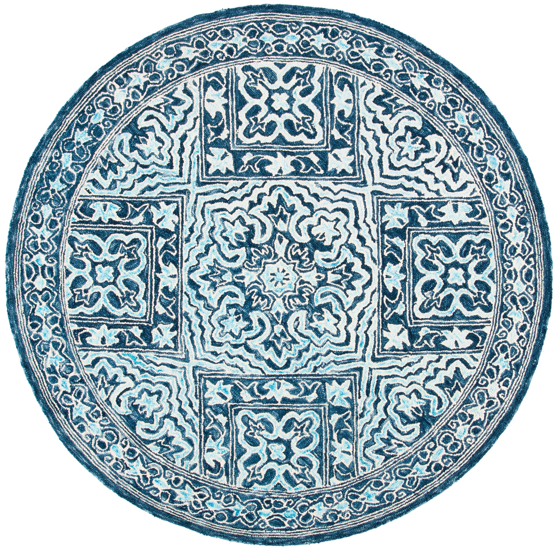 Safavieh Trace Trc507N Navy/Light Blue Area Rug