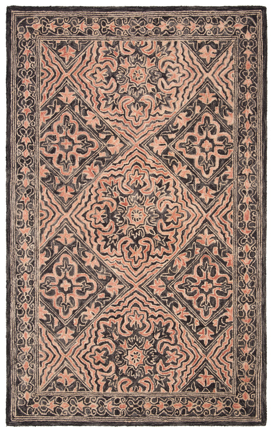 Safavieh Trace Trc507Z Black/Red Area Rug