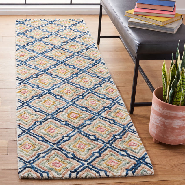 Safavieh Trace Trc512A Ivory/Navy Rugs.