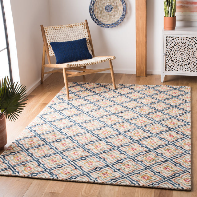 Safavieh Trace Trc512A Ivory/Navy Rugs.
