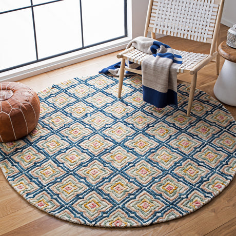 Safavieh Trace Trc512A Ivory/Navy Rugs.
