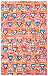 Safavieh Trace Trc514Q Red/Navy Rugs.