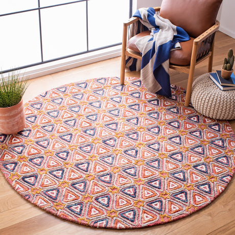 Safavieh Trace Trc514Q Red/Navy Rugs.