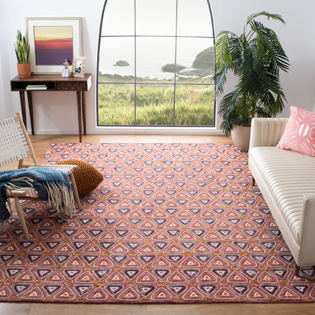 Safavieh Trace Trc514Q Red/Navy Rugs.