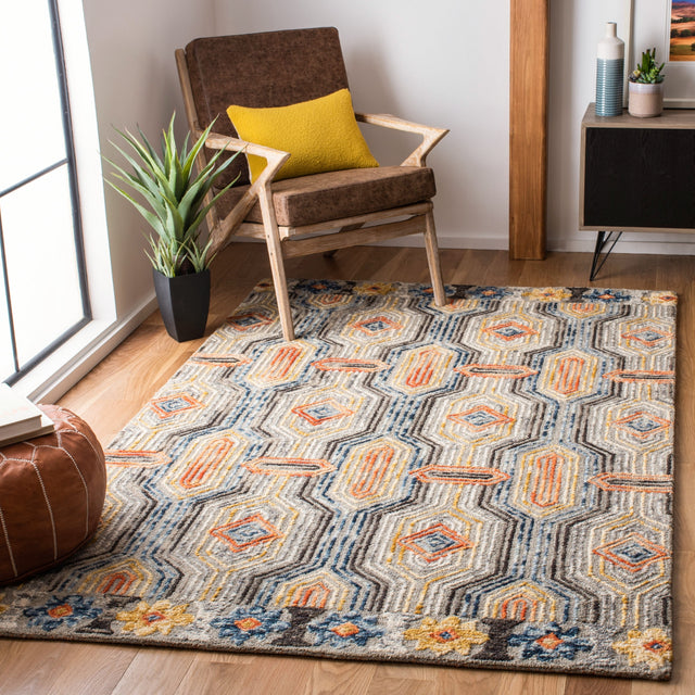 Safavieh Trace Trc515F Grey/Blue Rugs.