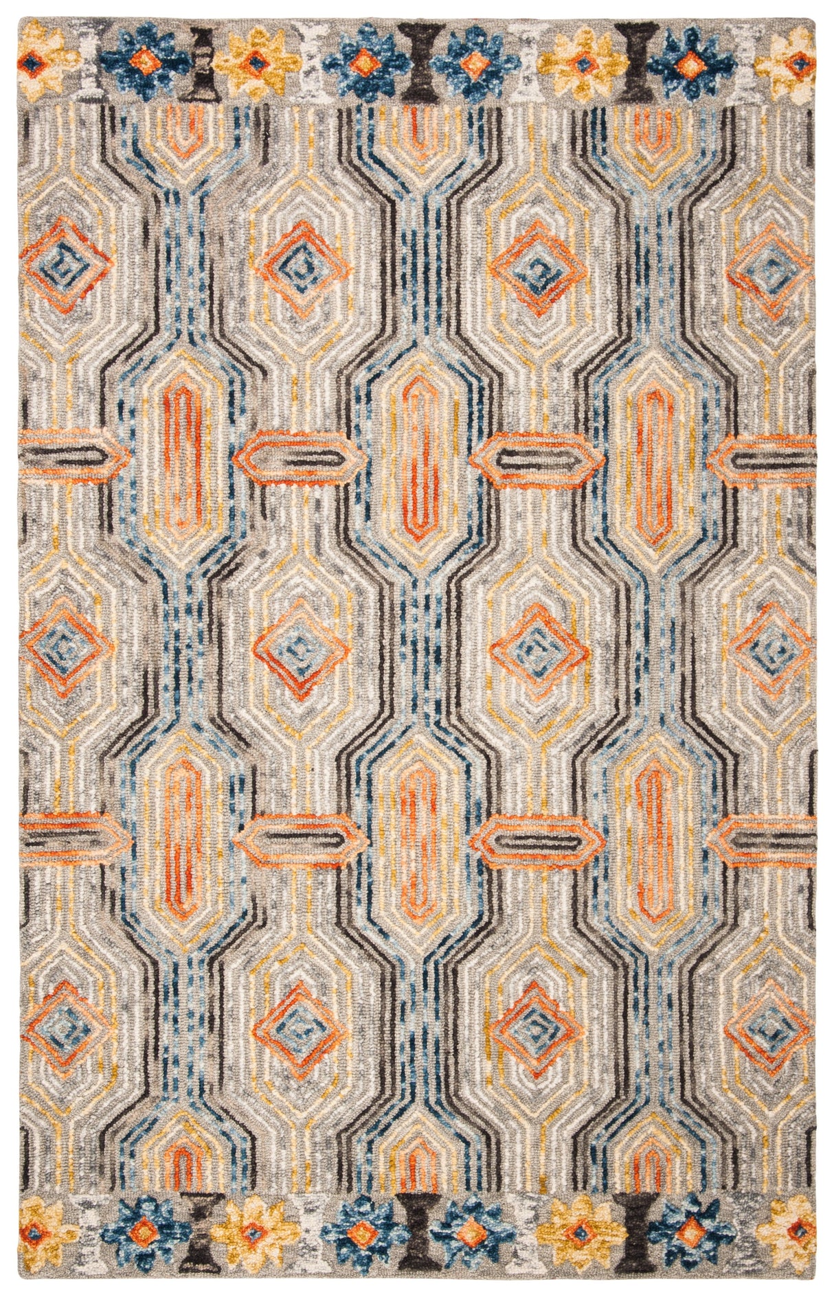 Safavieh Trace Trc515F Grey/Blue Rugs.