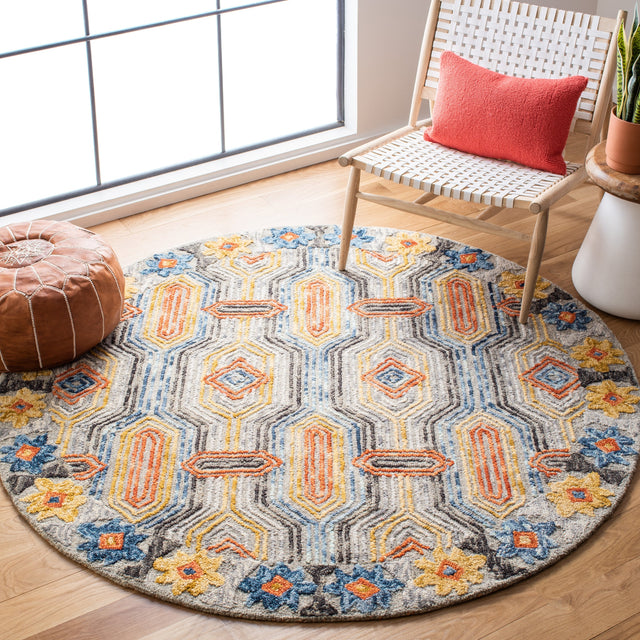 Safavieh Trace Trc515F Grey/Blue Rugs.